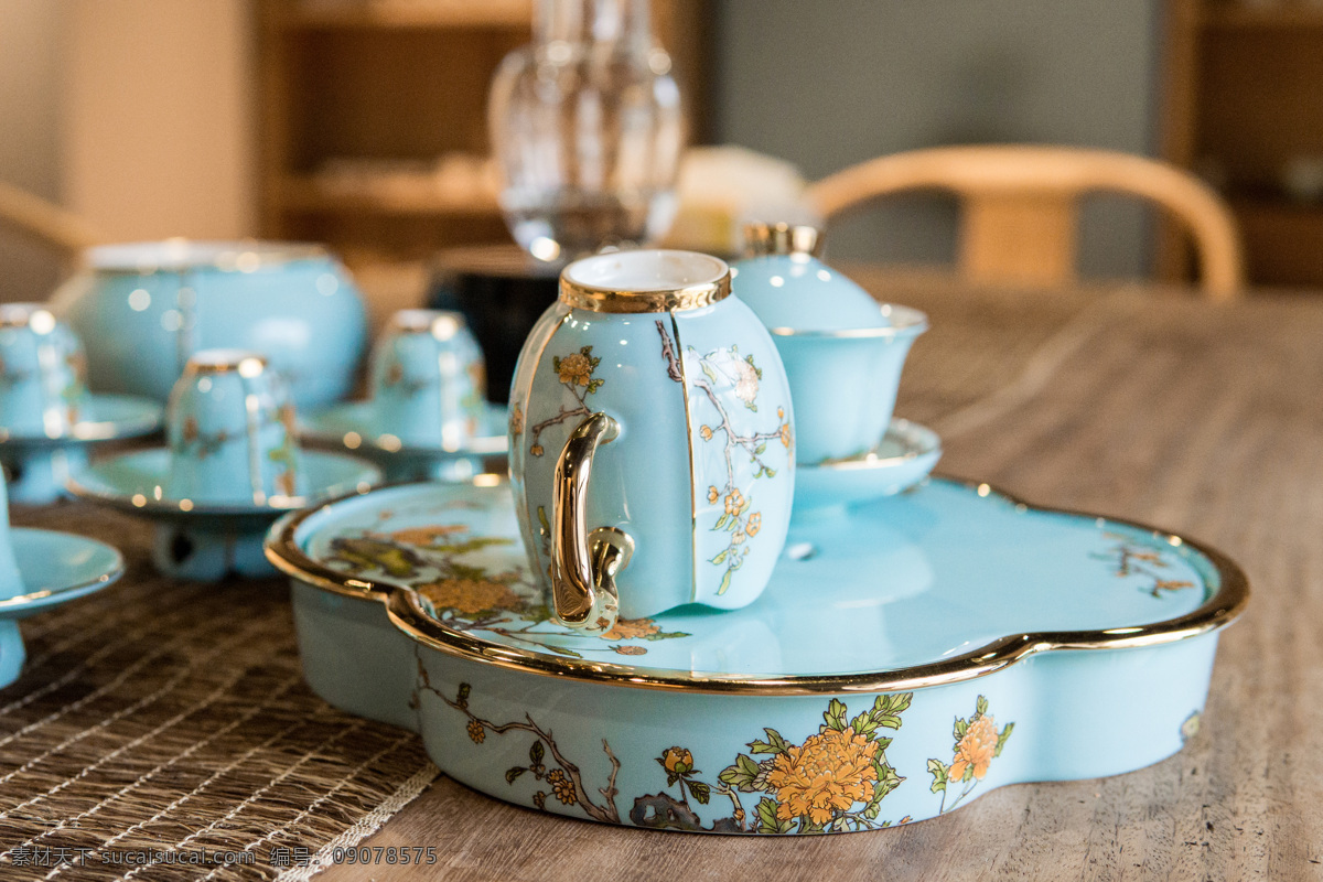 歐式陶瓷杯具 杯具 陶瓷 杯子 茶壺 實物攝影 產(chǎn)品攝影 攝影圖 生活百科 生活素材