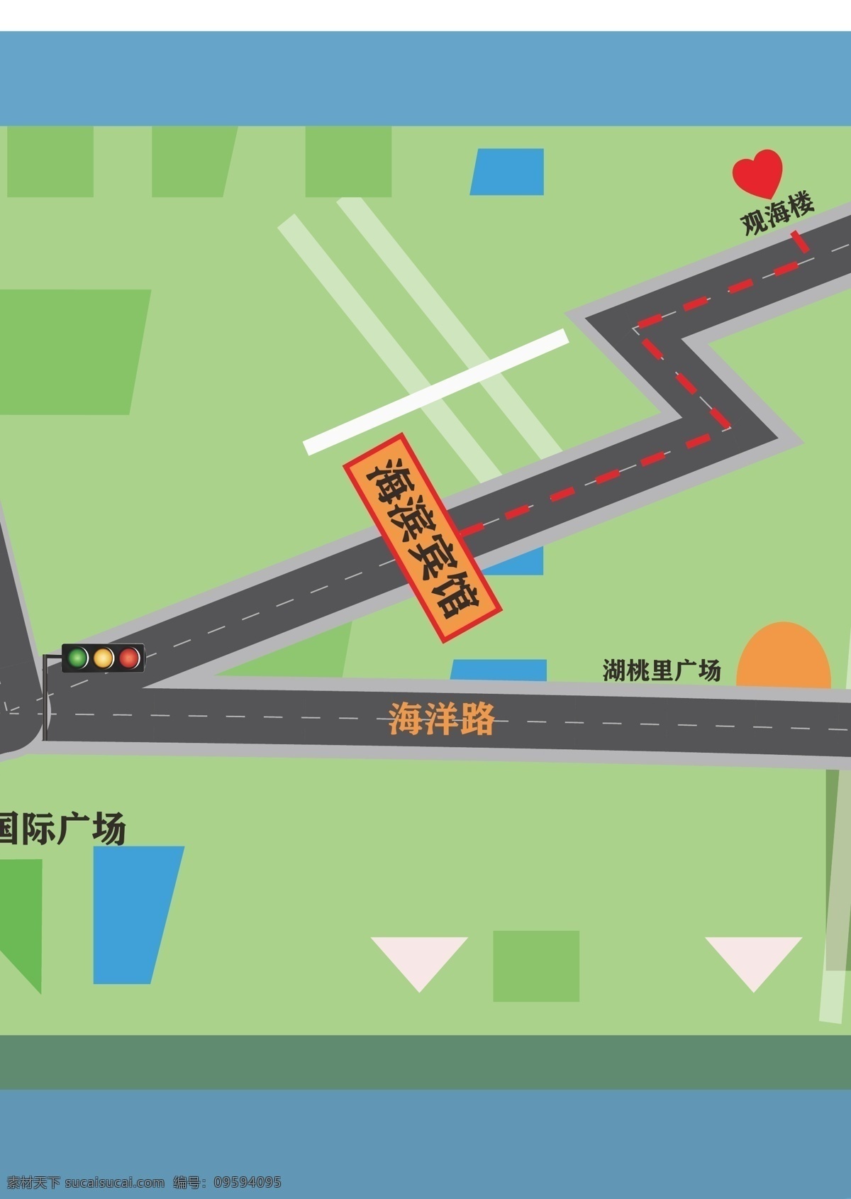 湛江 海濱 賓館 指引 路線 婚禮邀請(qǐng)函 指引路線 湛江海濱賓館 觀海樓 導(dǎo)航圖 婚禮路線 接親路線 3d 立體 婚慶