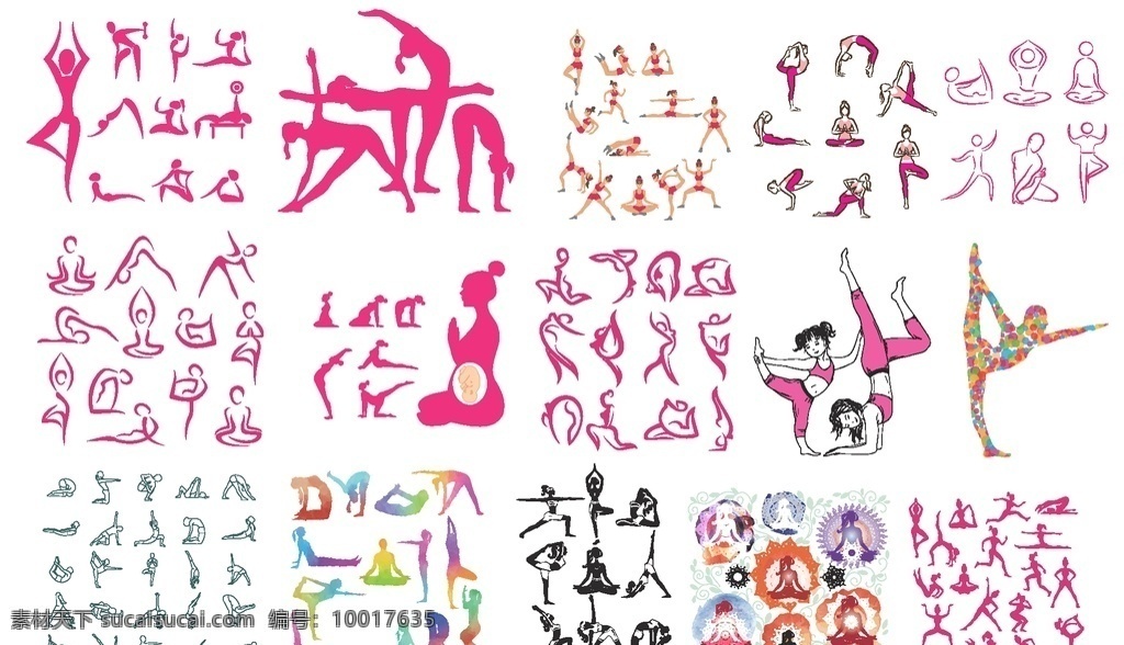 瑜伽 養(yǎng)生 健身 標(biāo)志 瑜伽館 健身標(biāo)志 標(biāo)志圖標(biāo) 彩色漸變標(biāo)簽