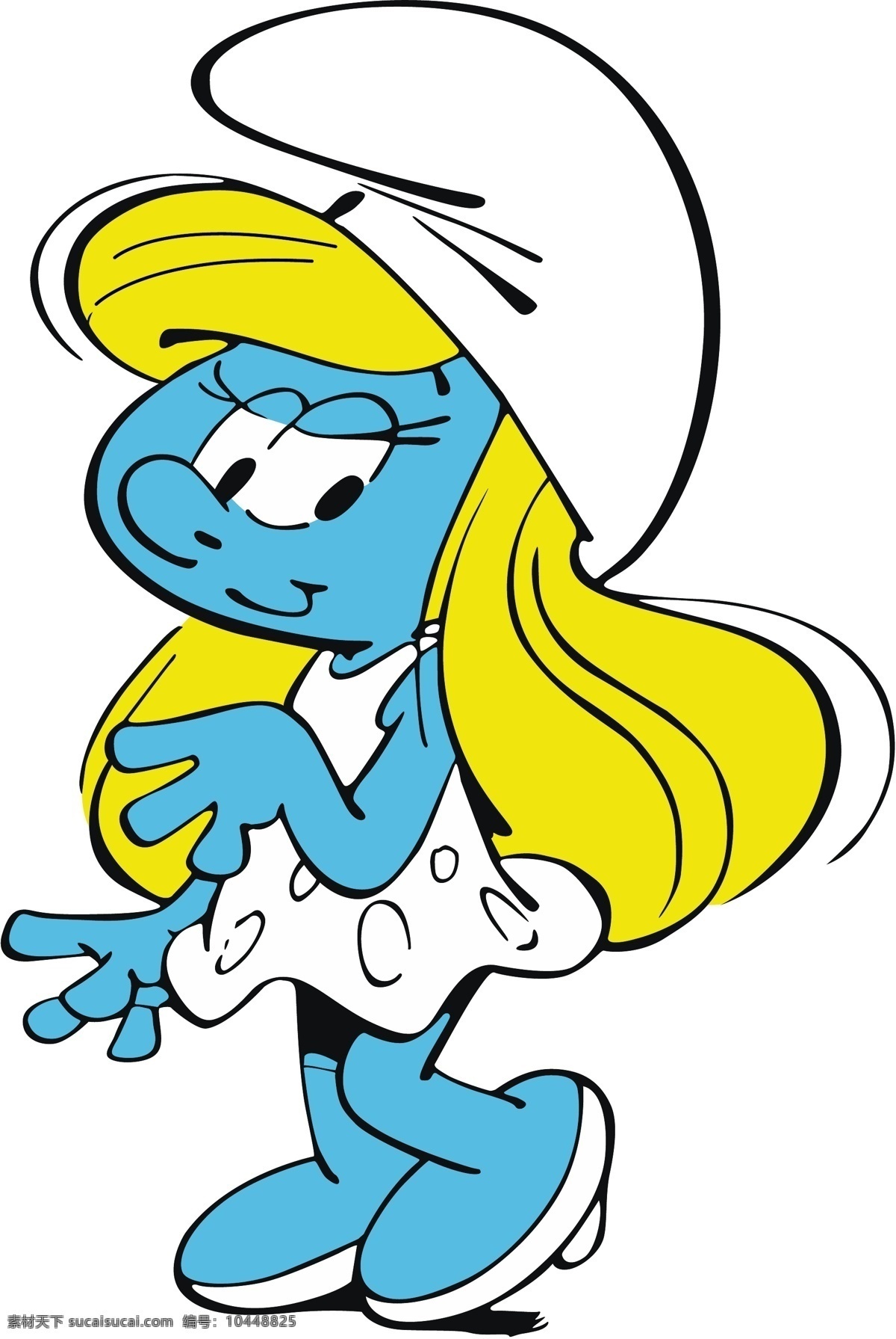 蓝妹妹 蓝精灵 卡通矢量图 卡通 矢量图 图案 动漫动画 动漫人物