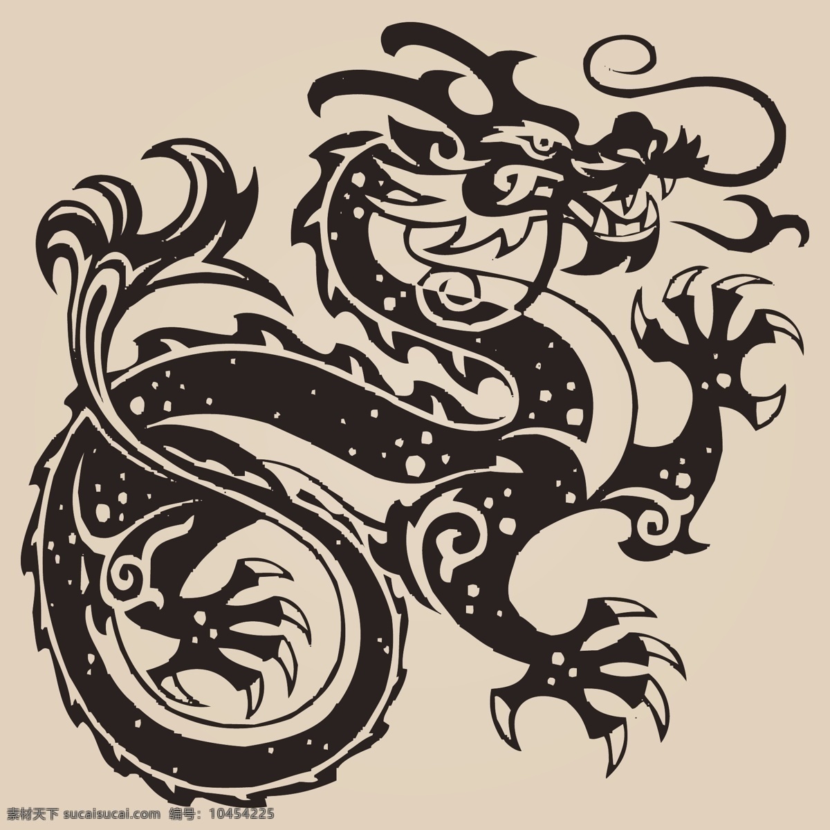 中国 龙 神龙 矢量 中国龙神龙 矢量素材 中国龙 纹身 龙纹身 龙矢量素材 五爪金龙 黑色