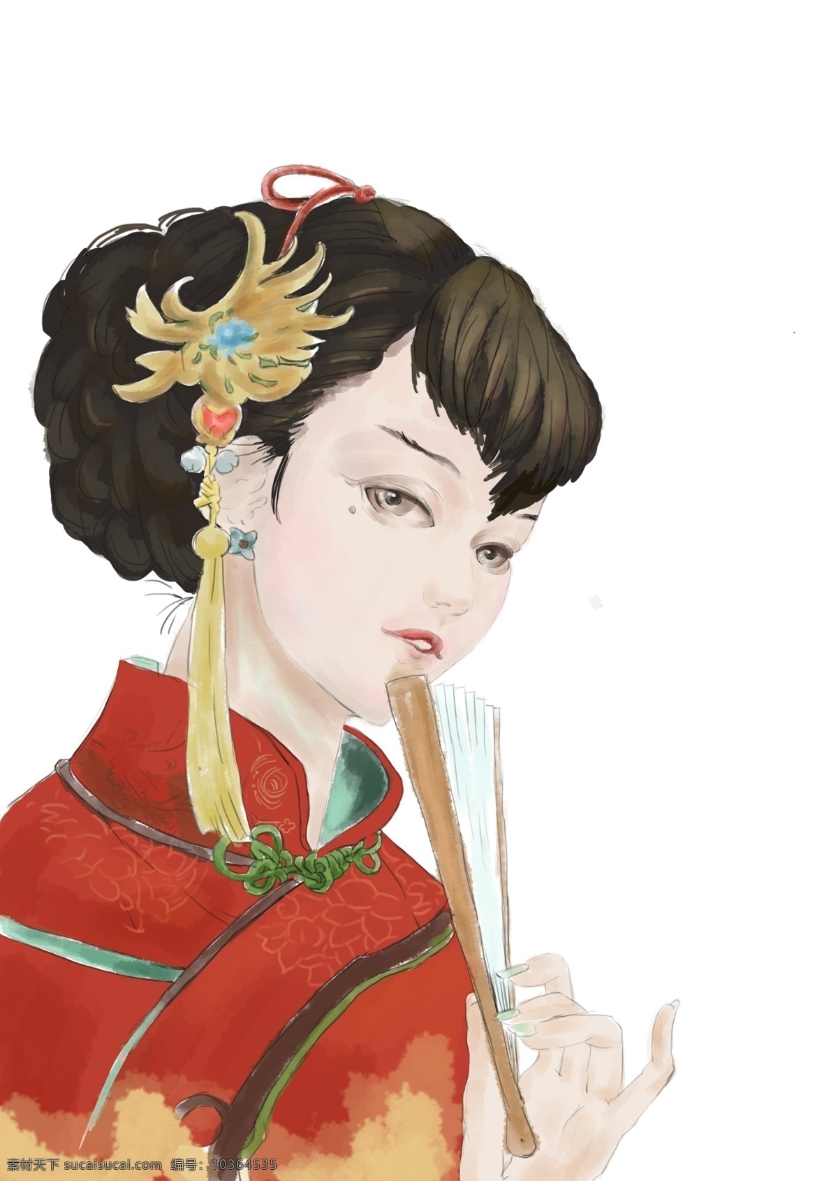 古風(fēng)插畫 古風(fēng) 女子 插畫 書簽