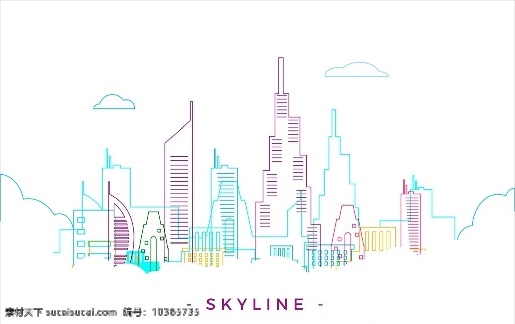 線性 創(chuàng)意 抽象 城市 建筑 背景 底紋 城市建筑 高樓大廈 背景底紋 裝飾 圖案 插圖 動(dòng)漫動(dòng)畫