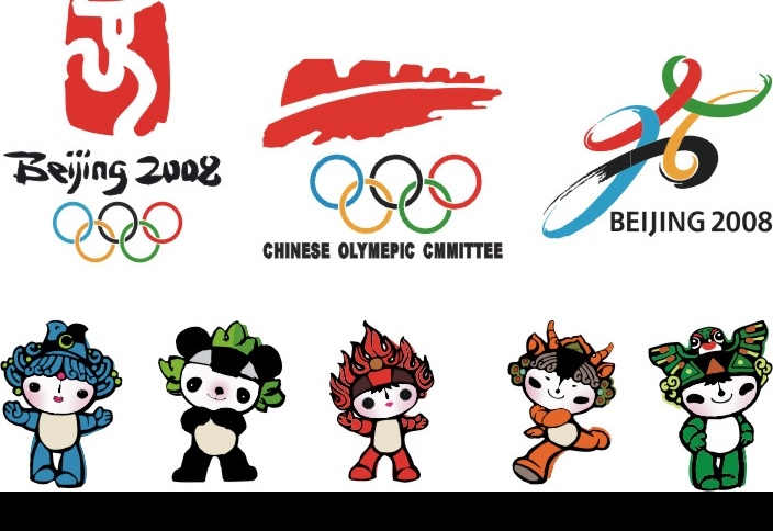 北京 奥运会 会标 吉祥物 奥运会标志 其他矢量 矢量素材 矢量图库