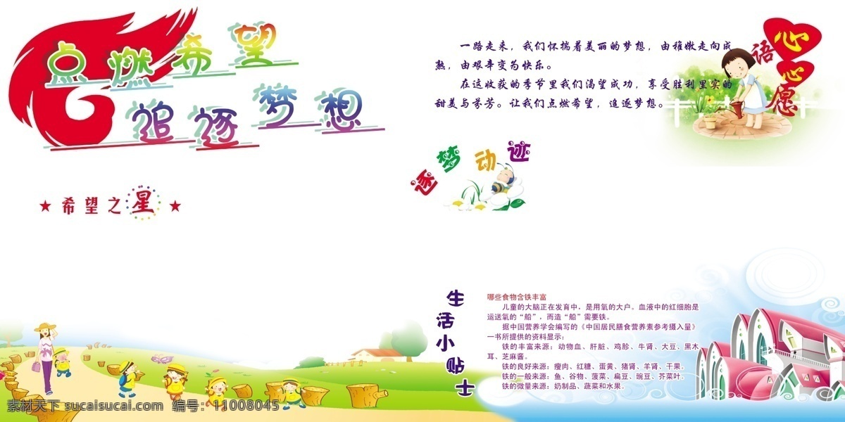 分层 绿地 设计素材 生活小常识 小房子 小路 源文件 点燃希望展板 点燃希望 展板 心语心愿 希望之星 小女孩浇花 其他展板设计