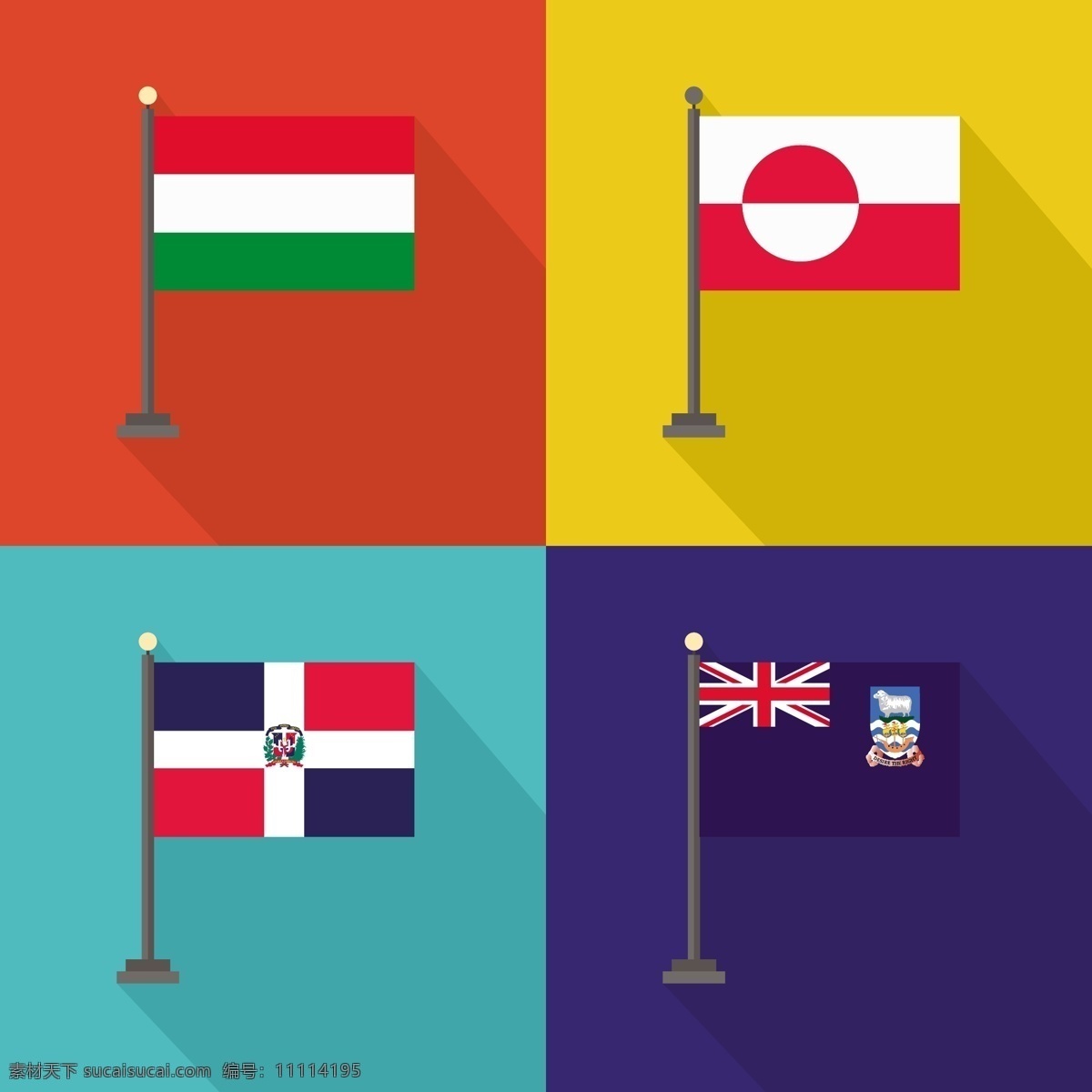 匈牙利 格陵兰 多明尼 加 共和国 福克兰群岛 旗帜 世界国旗 国家 国际 爱国 状态 民族 多米尼加共和国 群岛 格陵兰岛 多米尼加 爱国主义 白色
