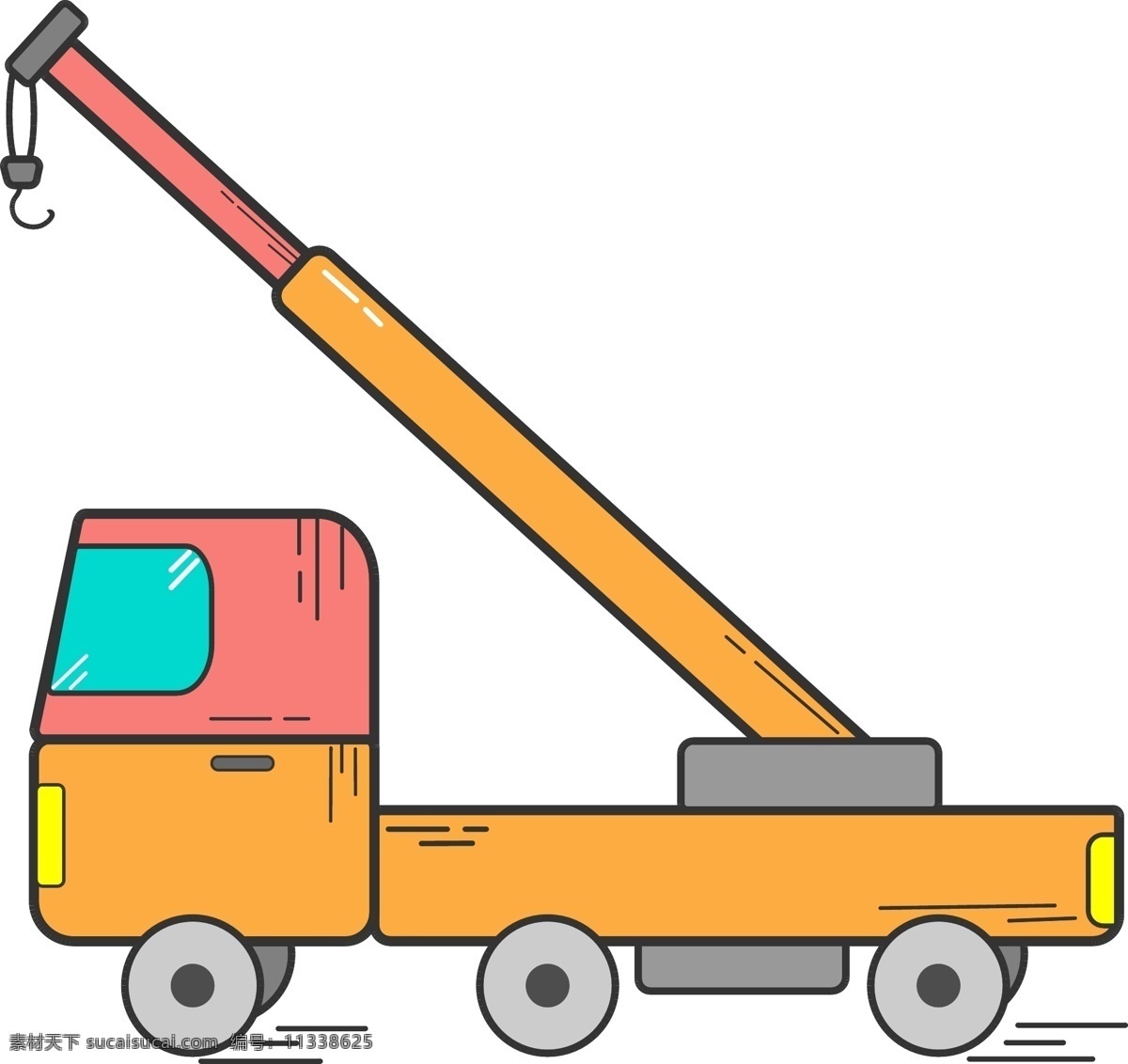 施工 交通工具 吊車 卡車 工地 設(shè)備