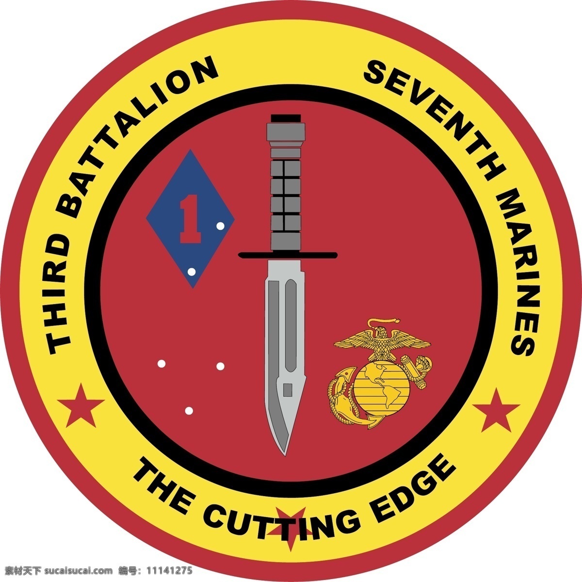 美国 海军陆战队 三营 免费 标识 psd源文件 logo设计