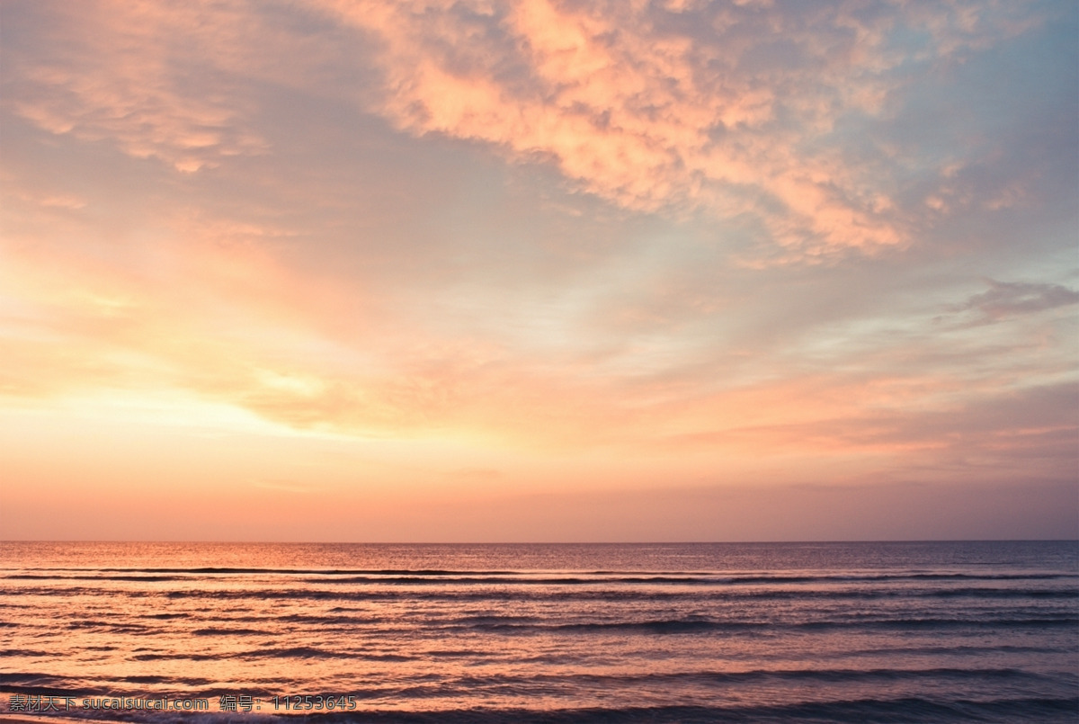 自然 日落 日出 红霞 暖色 海边 摄影模板 其他模板