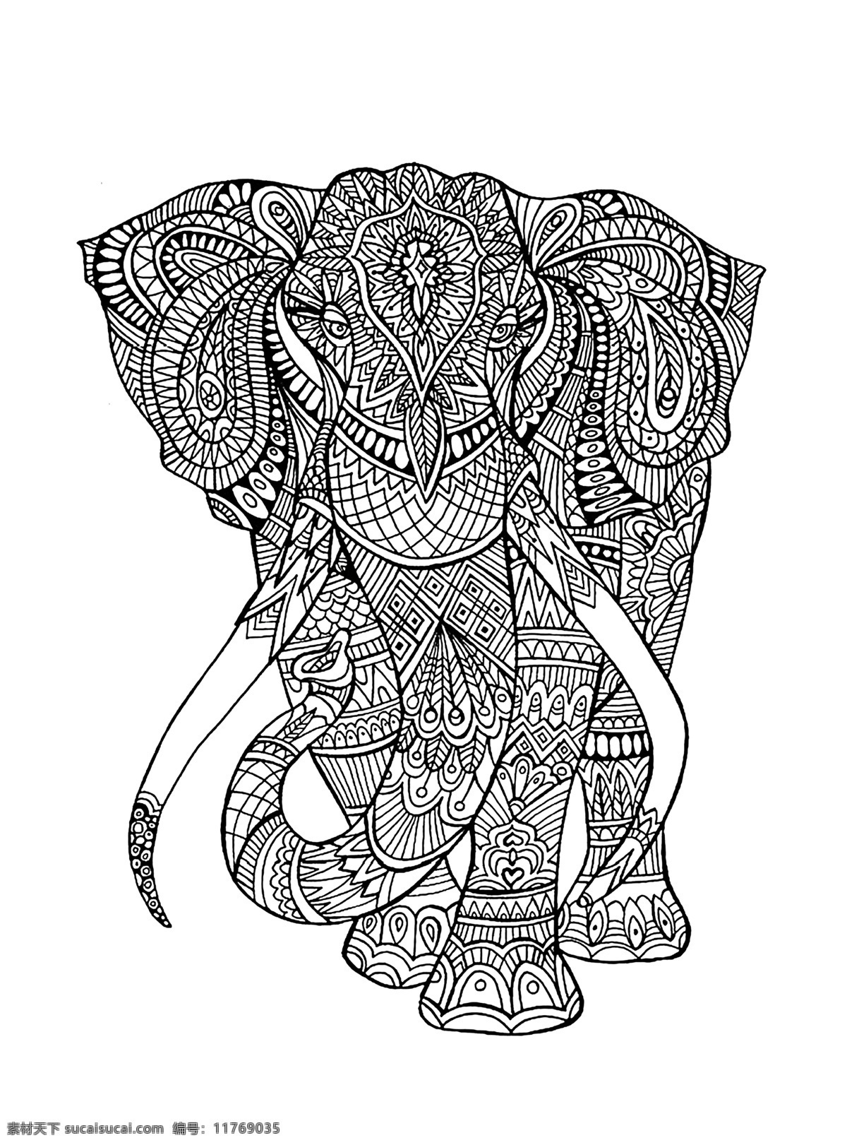 大象 卡通 花纹 花纹大象印花 服装印花 装饰花纹 壁纸 墙纸 卡通动物 装饰画 卡通设计