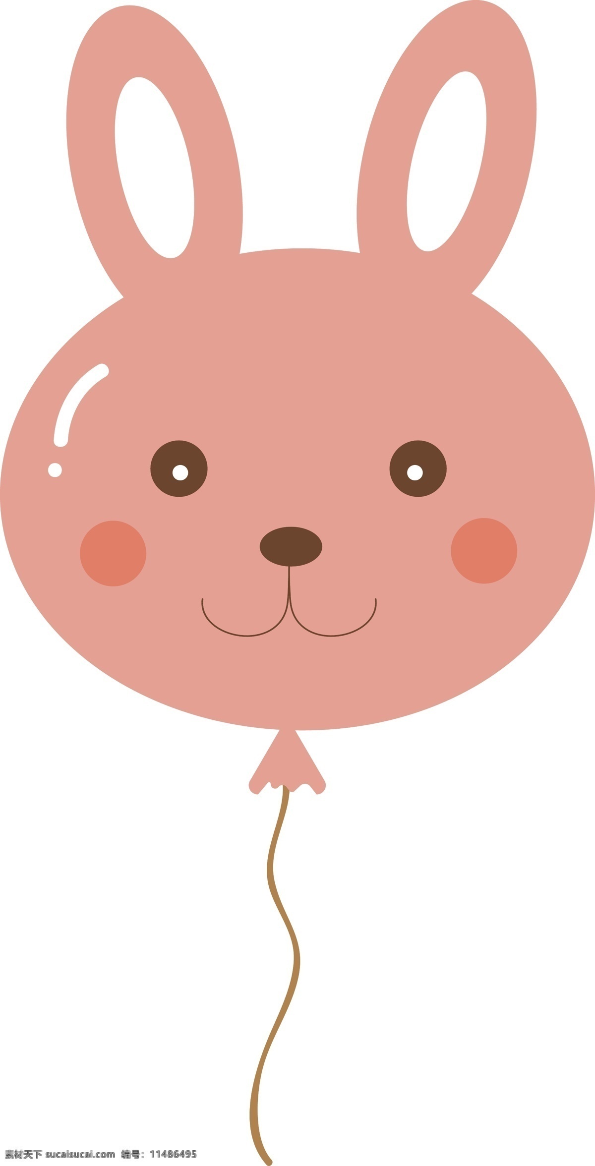 可爱 兔子 气球 粉色 卡通 头像 动漫动画