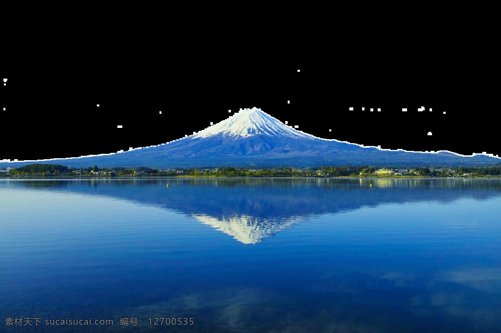 清新 蓝白色 雪山 日本旅游 装饰 元素 富士山 清新风格 日本风景名胜 日本旅游攻略