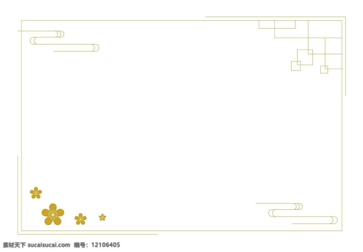 新春 淺 金色 中國 風 細 框 矢量 邊框 淺金色 中式邊框 中國風 線條祥云 古典窗框 細線條 祥云 手繪小梅花 新年 春節(jié) 裝飾 分欄 標題框 對話框