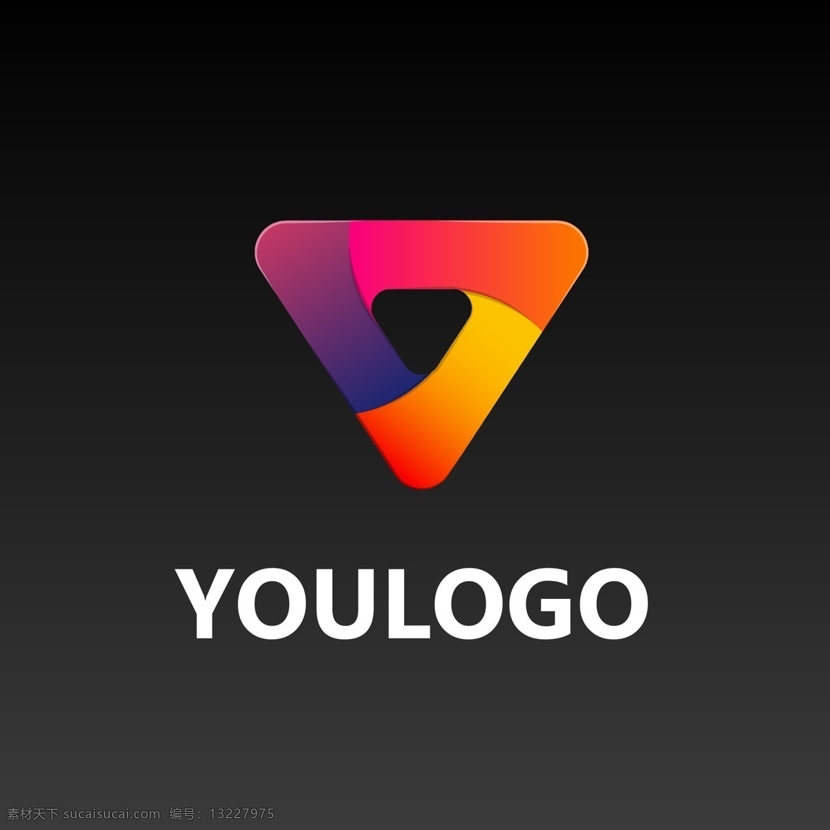 互聯(lián)網(wǎng) logo 循環(huán)logo 三角形 logo設(shè)計 藍色logo logo圖形 播放logo