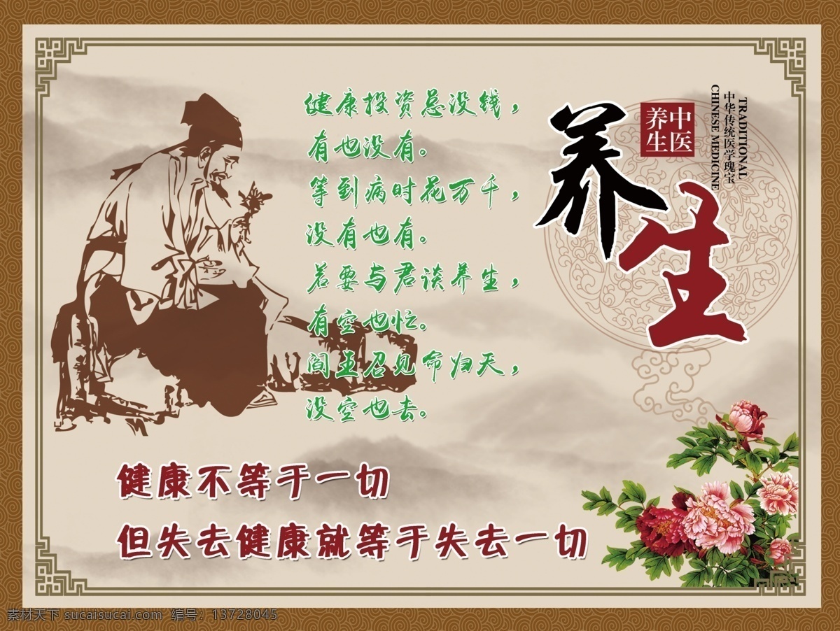中醫(yī)養(yǎng)生 企業(yè) 文化 海報 中醫(yī) 養(yǎng)生 健康 按摩 理療 綠色 展板