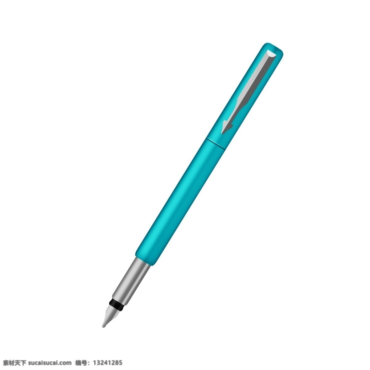 蓝色 中性笔 插画 蓝色的中性笔 漂亮的中性笔 中性笔装饰 中性笔插画 立体中性笔 卡通中性笔