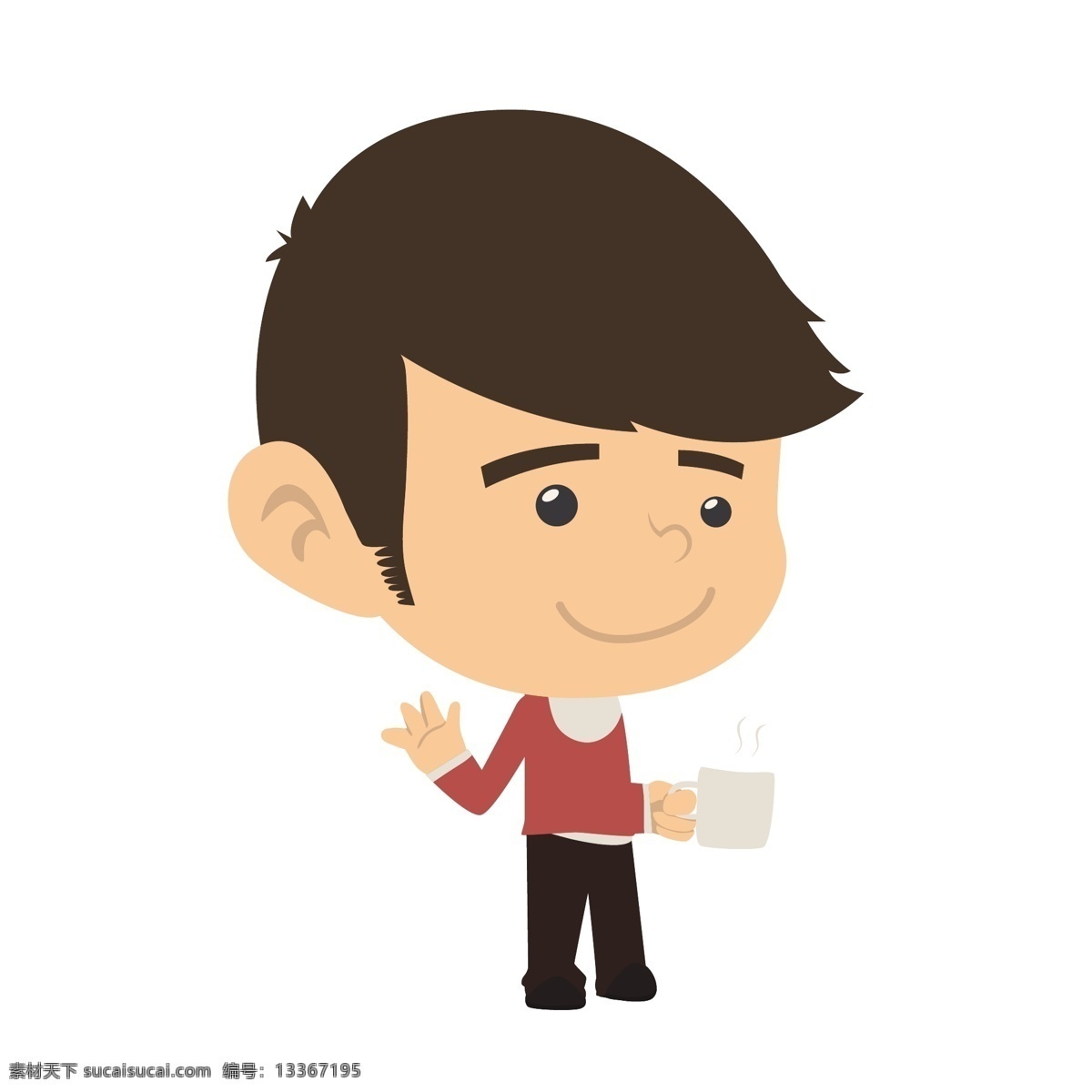 喝 咖啡 青年 矢量 喝咖啡 五四 五四運(yùn)動 五四青年 商務(wù) 商務(wù)男人 卡商務(wù)人士 通青年 卡通少年 活躍 活躍的青年
