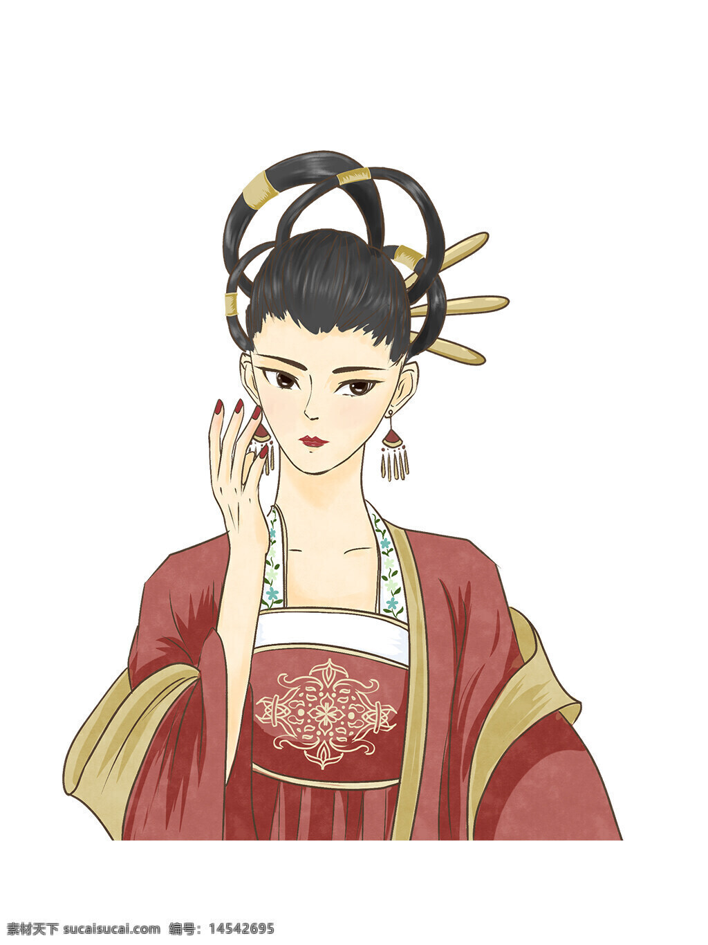 美女 古风 女子 头像 女孩 中式 古典 长发