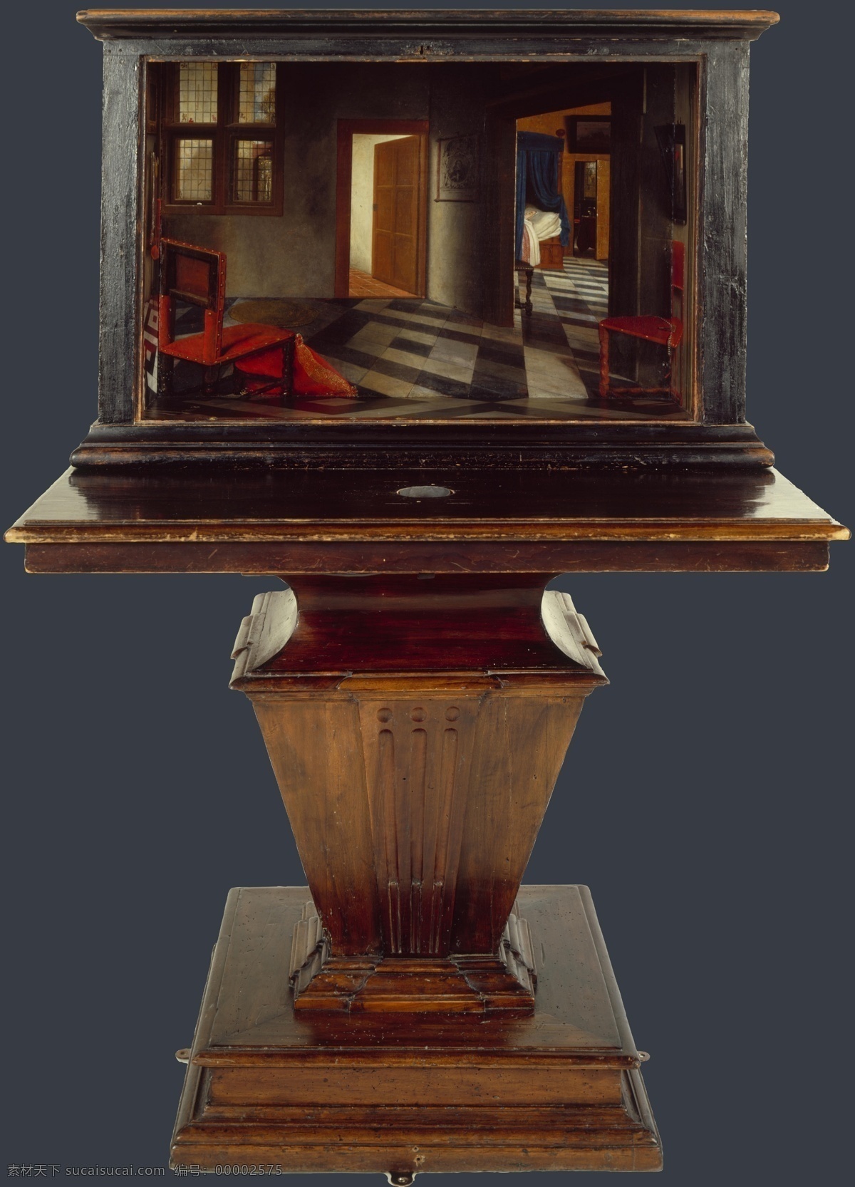 house 高清 西方 古典 人物 宗教 神话 巴洛克艺术 dutch interior the of views with peepshow a hoogstraten van samuel 油画 装饰画 装饰素材
