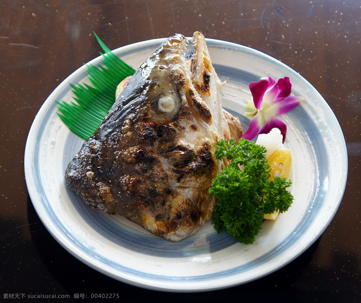 烤三文鱼头 日式料理 日本料理 料理 餐饮美食