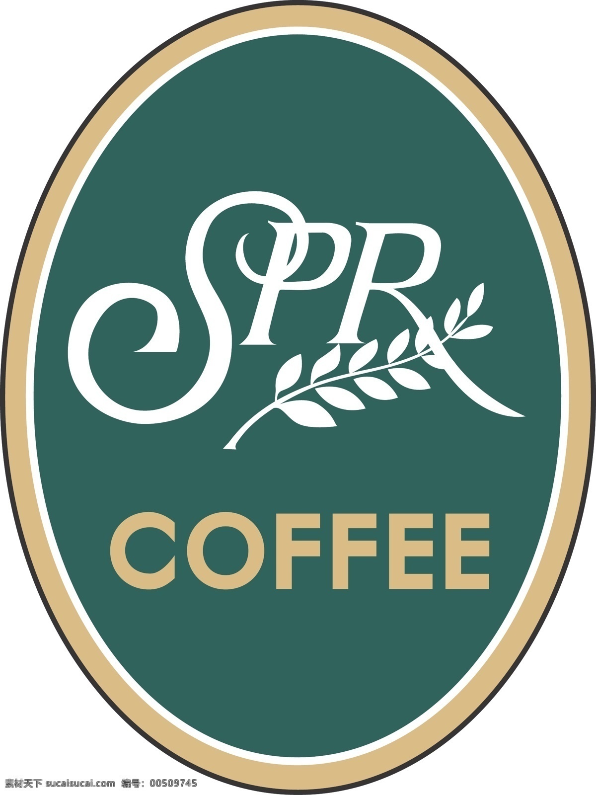 spr 咖啡标牌 coffee 企业标志 圆形 咖啡 企业 logo 标志 标识标志图标 矢量