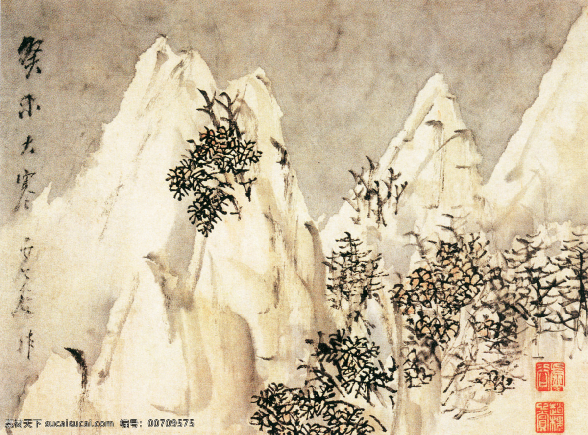 风景 写意 国画 国画风景写意 山水画 水墨风景画 水墨画 绘画艺术 名画 装饰画 中堂画 书画文字 文化艺术