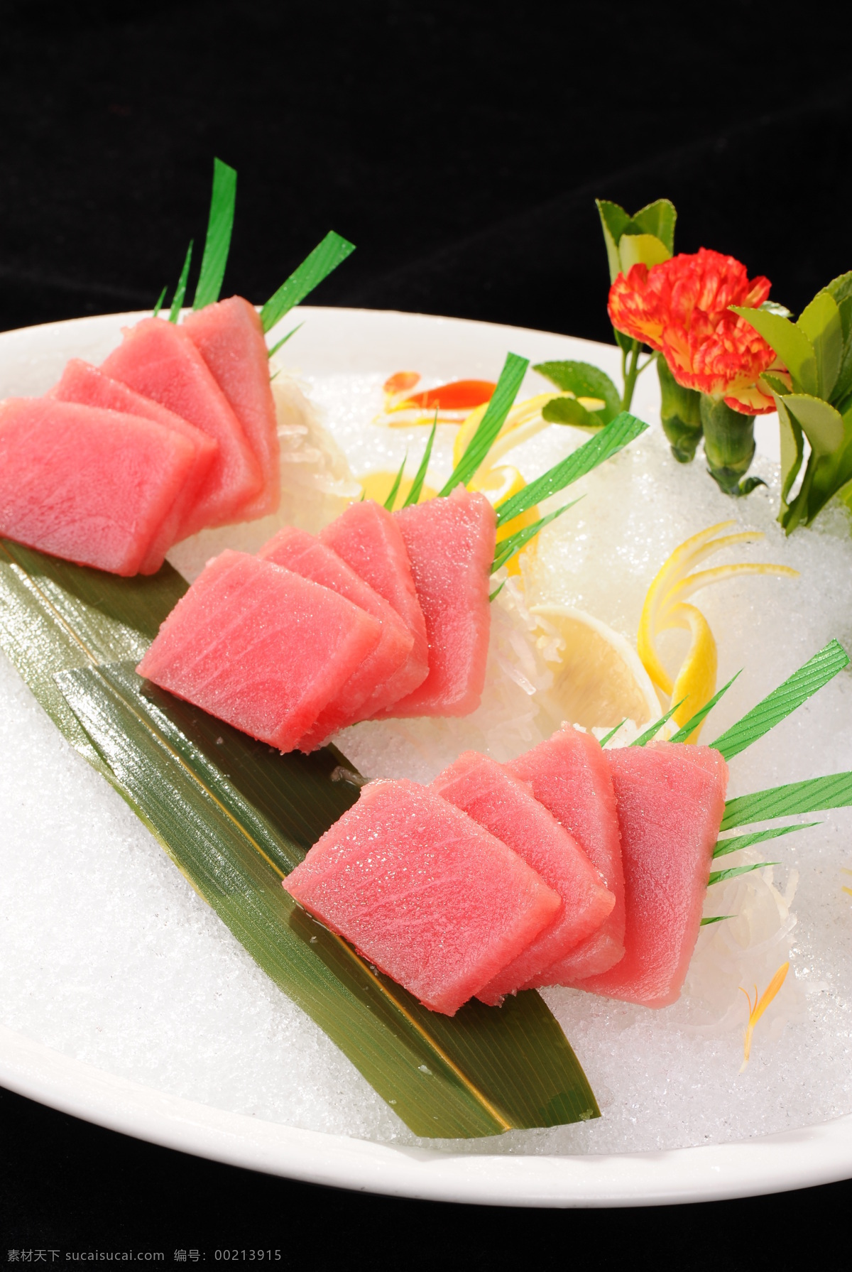金枪鱼刺身 金枪鱼寿司 刺身 日本料理 生鱼片 金枪鱼 红金枪鱼 西餐美食 餐饮美食 传统美食 黑色