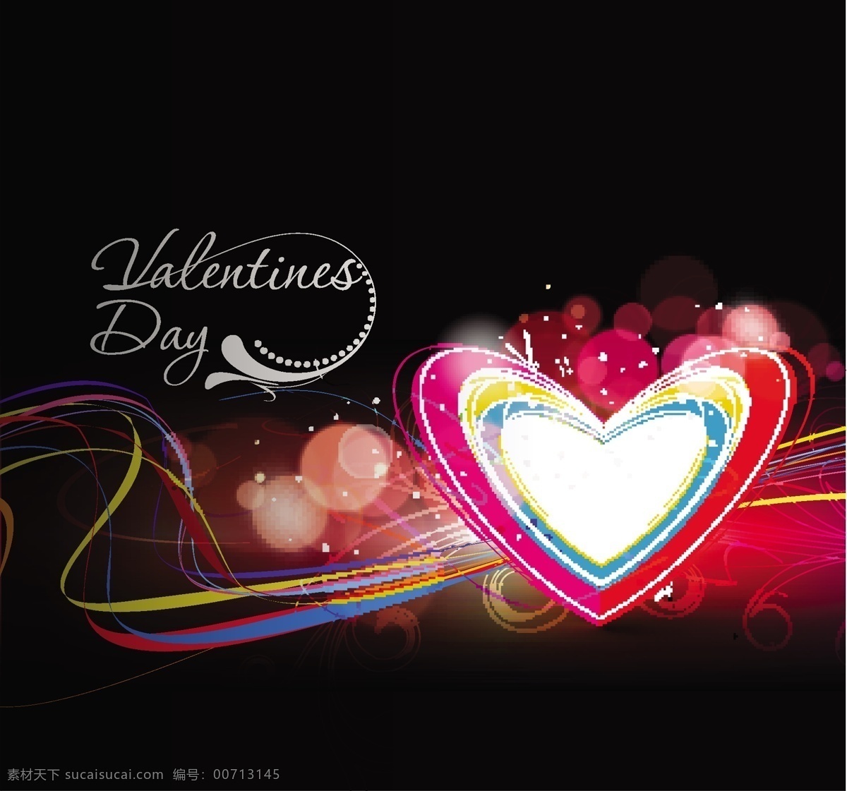 缤纷 爱情 卡片 矢量 day happy valentines 爱心 背景 放射 花纹 手绘 心型 心形 桃心 浪漫 情人节 矢量素材 情人节快乐 lily 矢量图 其他矢量图