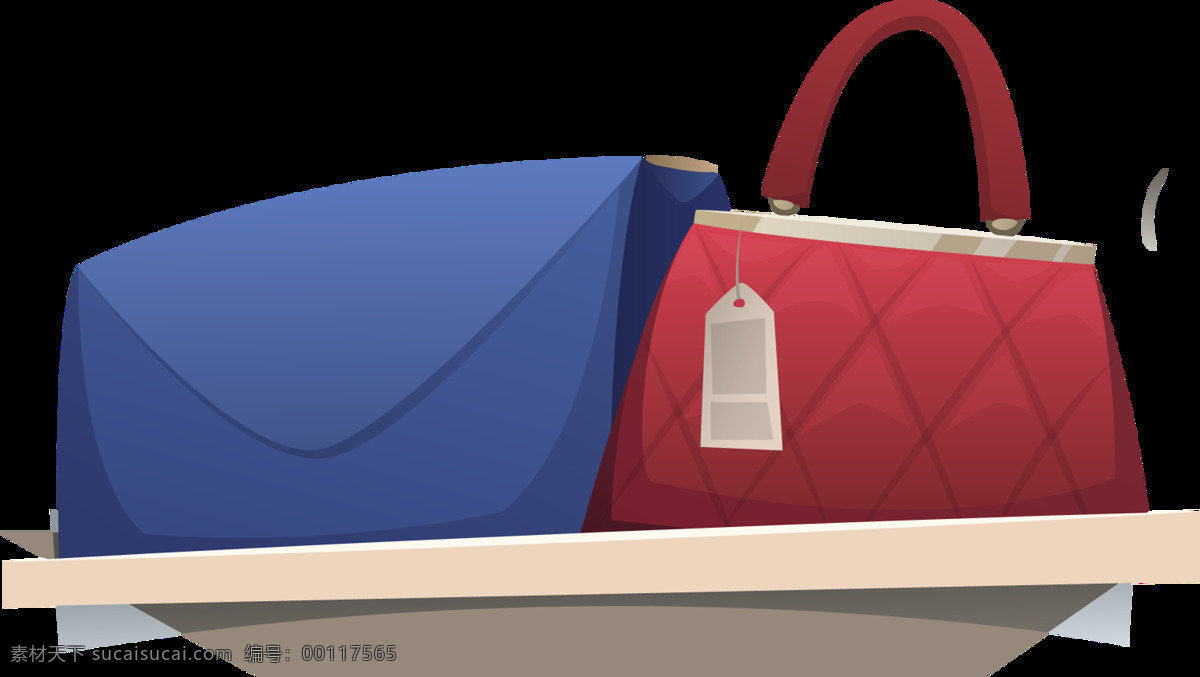 红色 包包 免 扣 元素 手拎包 蓝色包包 奢侈品 免扣元素 透明素材
