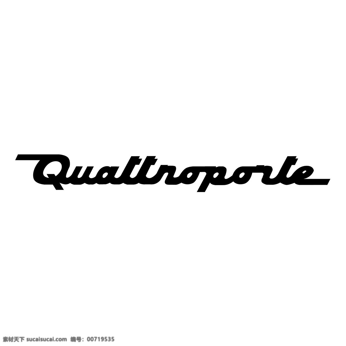 玛莎 拉蒂 quattroporte 免费 标志 白色