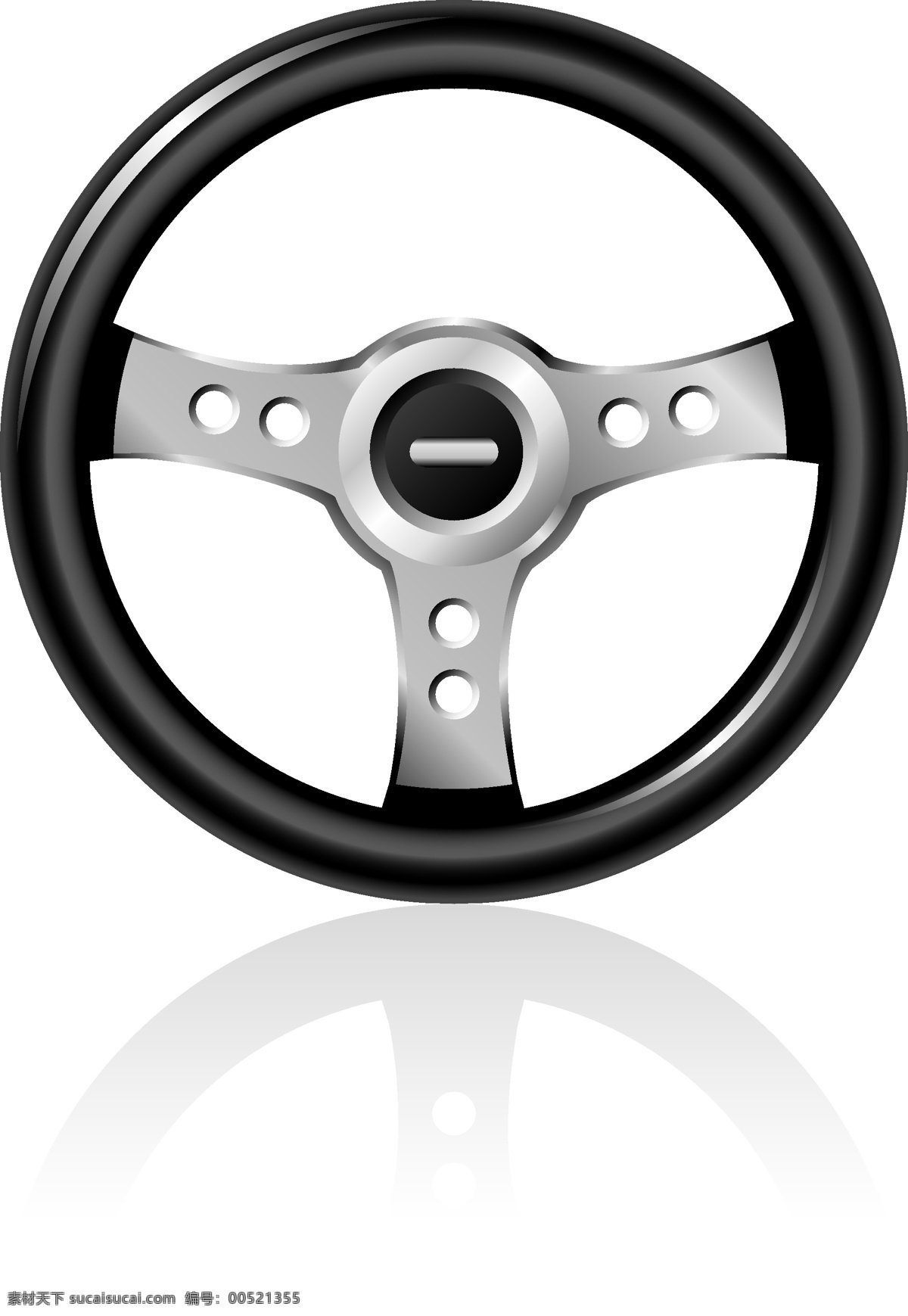 方向盘 汽车 轿车圆形 矢量图