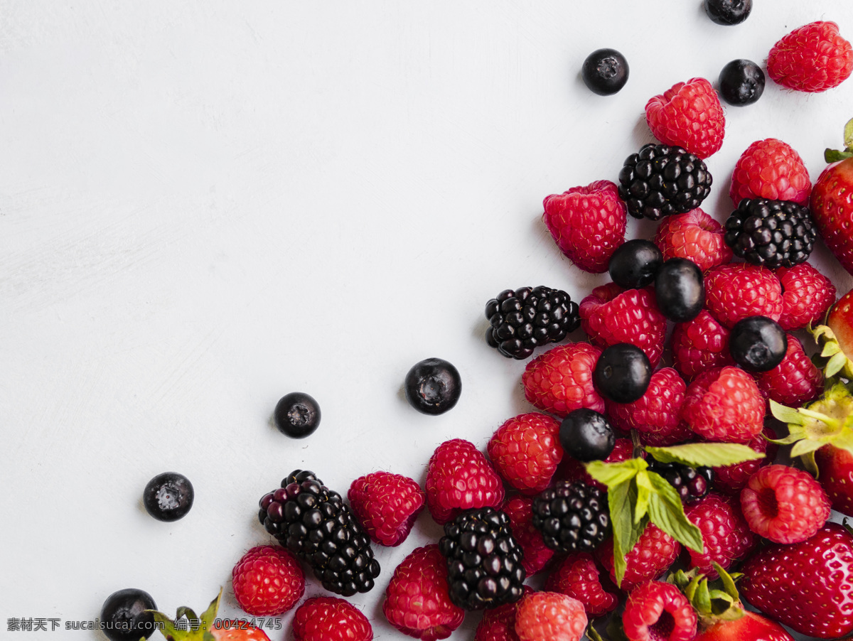 树莓桑葚集合 树莓 杨梅 水果 新鲜 鲜艳 甜美 好吃 美味 生物世界