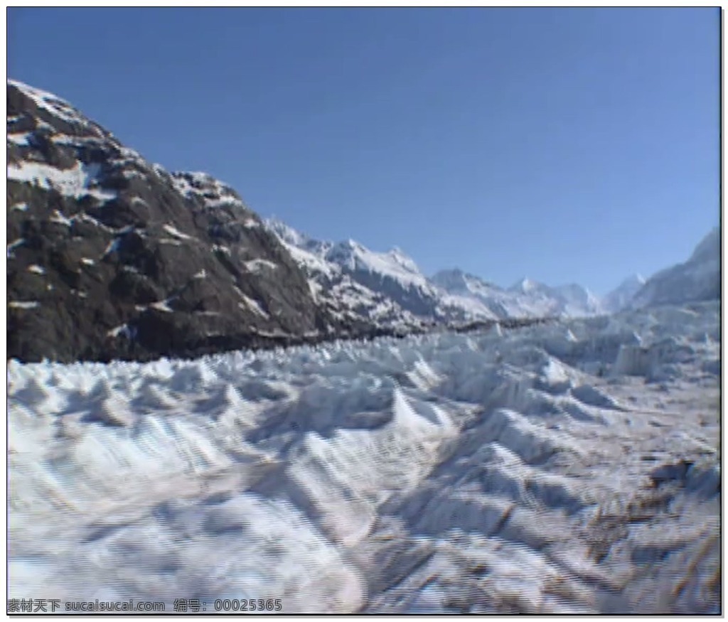 雪山视频素材 白色 雪花 蓝天 视频素材 动态视频素材