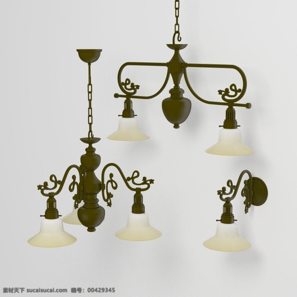 campiluz 壁灯 灯饰 吊灯 chandeliers sconce 3d模型素材 灯具模型