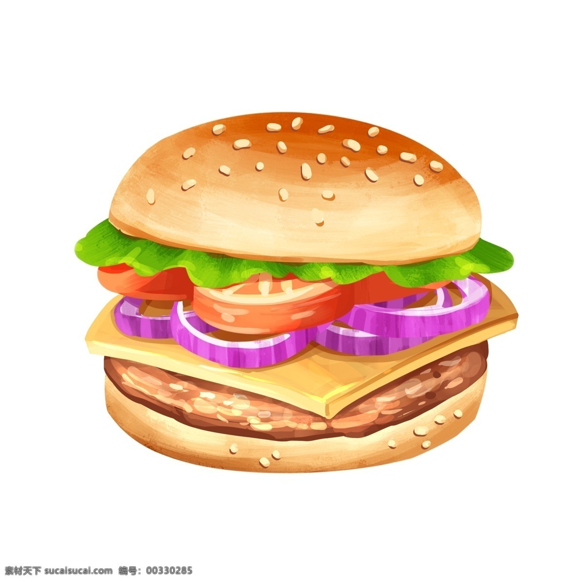 汉堡元素图片 汉堡 汉堡包 汉堡元素 卡通汉堡 肉 肉夹馍 06元素