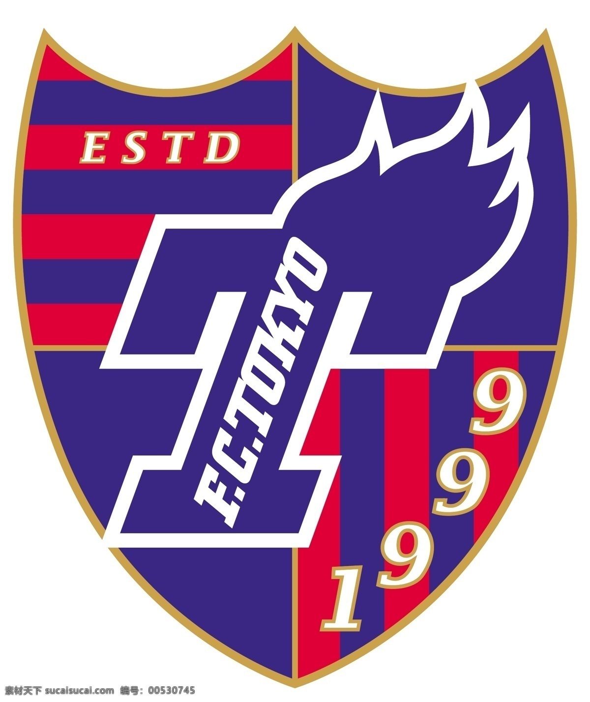 东京 fc 周年纪念 标志 东京fc 东京fc队徽 矢量图