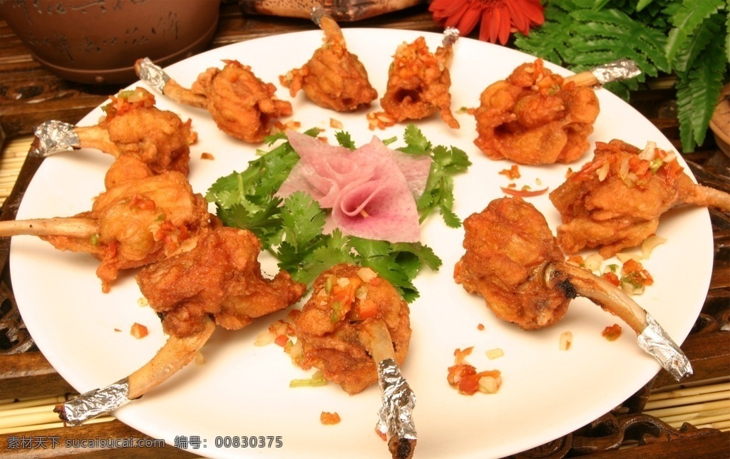 脆皮鸡翅中 美食 传统美食 餐饮美食 高清菜谱用图