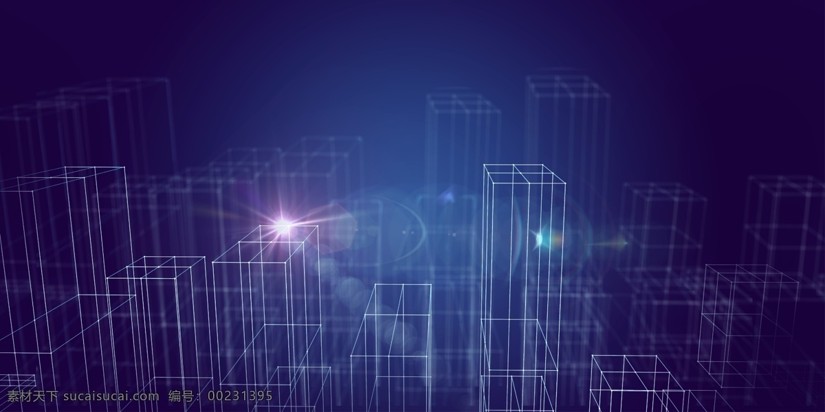 蓝色 科技 智慧 城市 背景 空间 创意背景 3d设计 设计素材 模板下载 科技背景 现代空间 3维空间