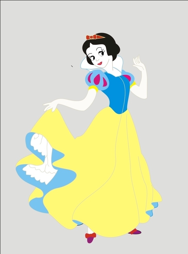 白雪公主图片 白雪公主 白雪 公主 人物 卡通 童话 动漫动画 动漫人物