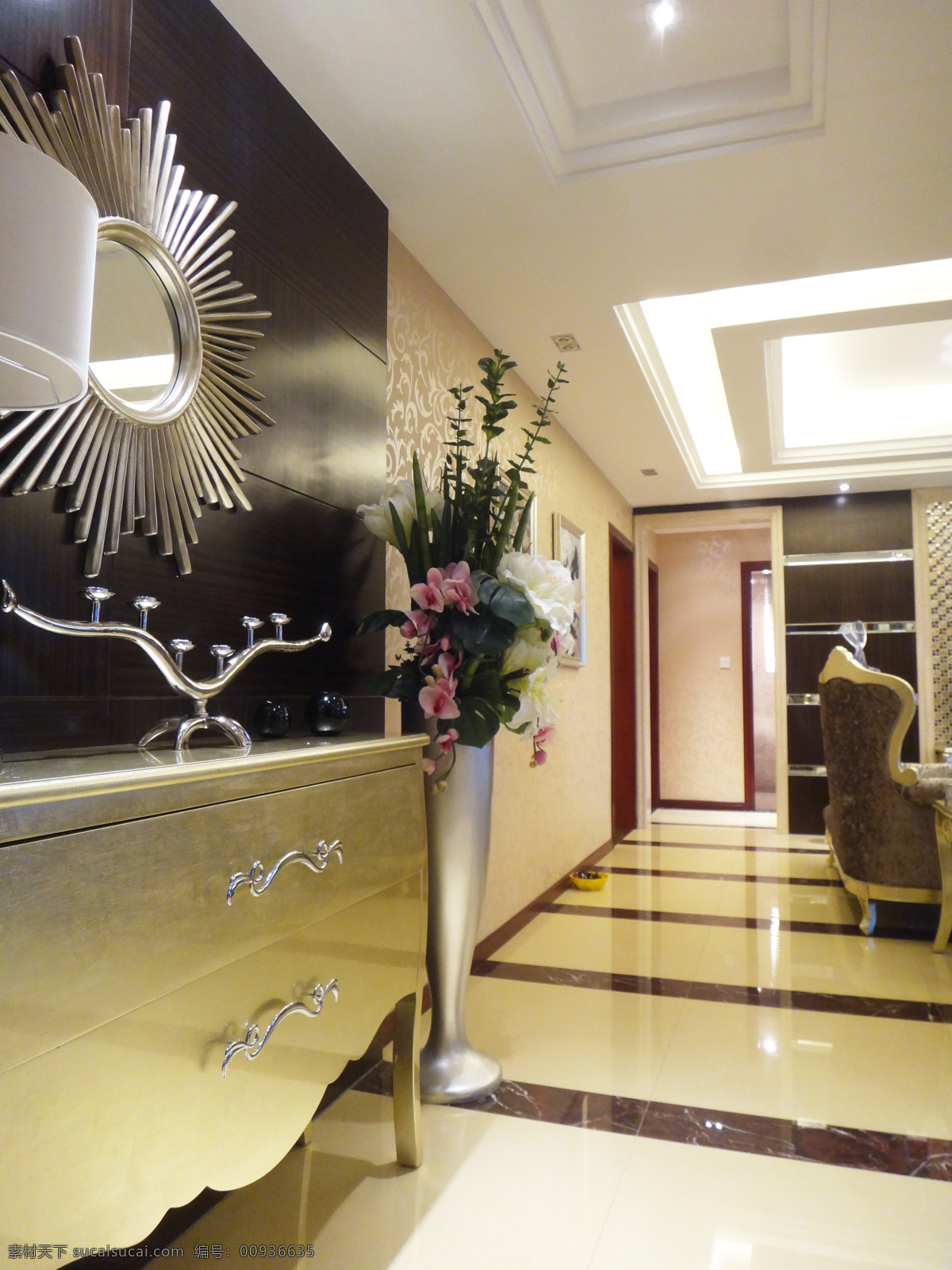 室内设计 柜子 花 花瓶 建筑园林 室内摄影 样板房 墙面装饰品 家居装饰素材