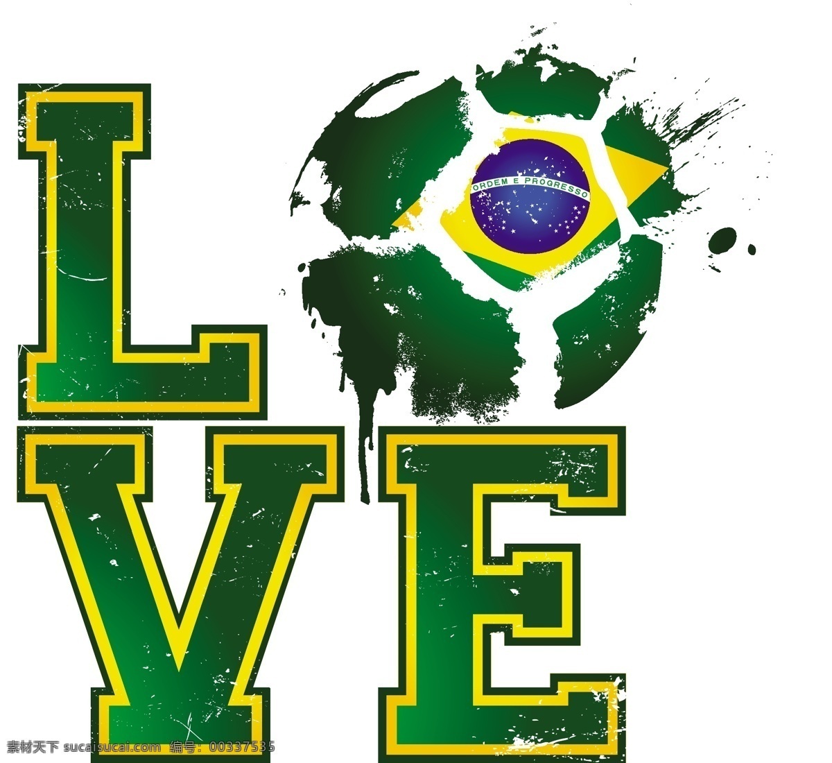 足球 love 矢量 字体 绿色 艺术 装饰图案 设计元素 高清 广告装饰图案 源文件