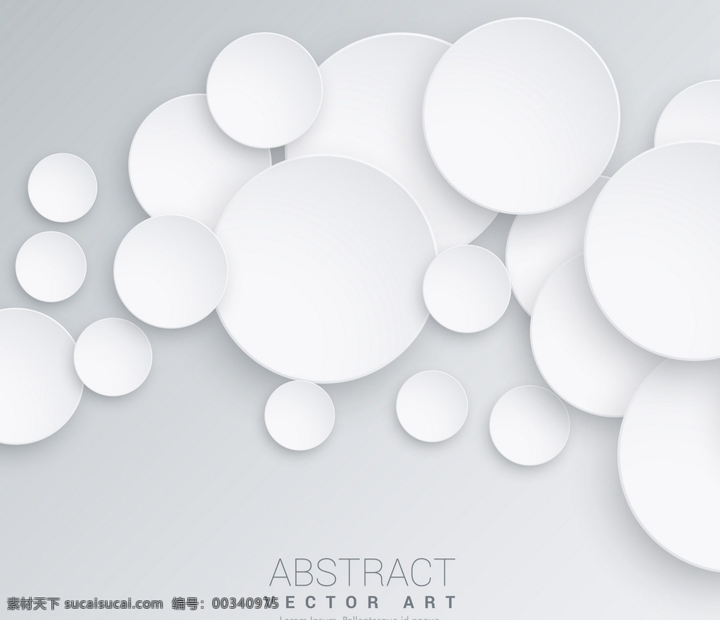 白色 圆圈 三维 背景 抽象 卡片 几何 圆形 形状 现代 阴影 灰色 浮动