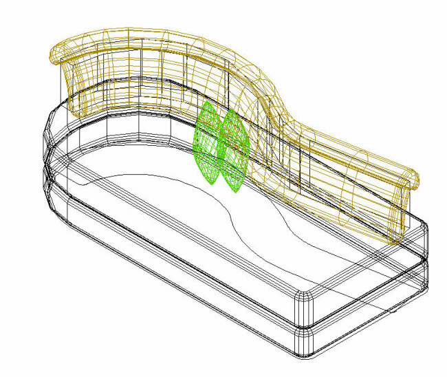 贵妃 椅 3d cad 办公 办公室 模型 座椅 贵妃椅 cad素材