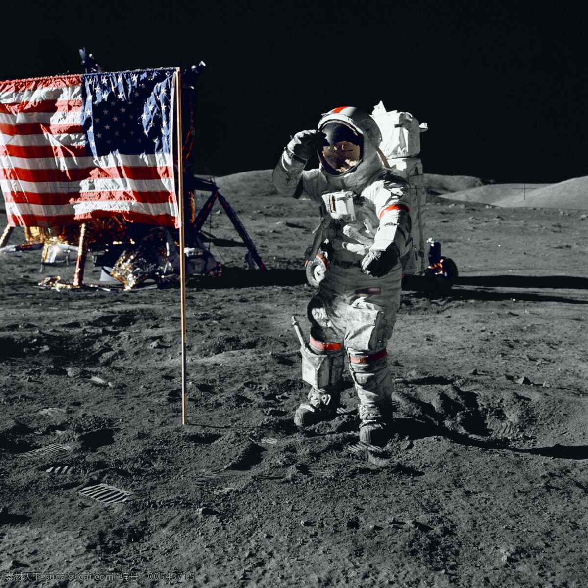 登陆 国旗 科学 科学研究 美国 太空 探索 现代 月球 宇宙 宇航员 登月 太空人 现代科技 psd源文件