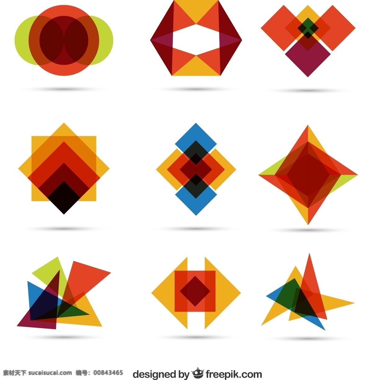 多彩几何形状 标志 抽象 几何 圆形 三角形 多边形 图形 广场 多彩 形状 徽标 图标 高清 源文件
