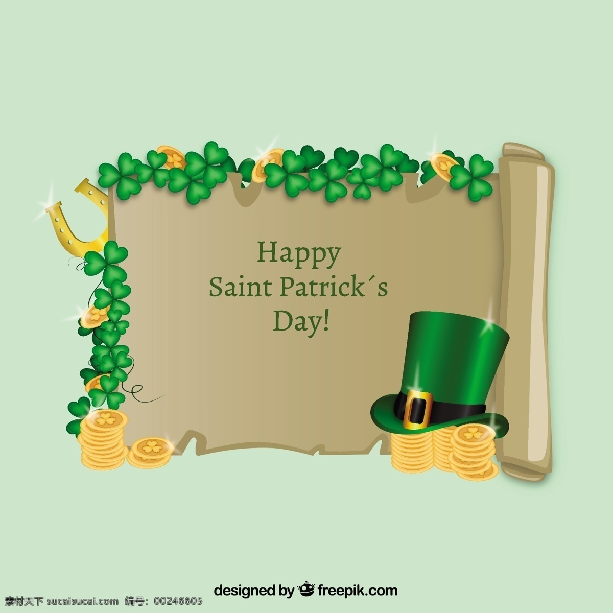 圣 巴特里克 节 羊皮 帽 绿色的帽子 节日 三叶草 羊皮纸 圣帕特里克日 好 马蹄 爱尔兰 一天 圣帕特里克 运气 好运 帕特里克 传统 绿色