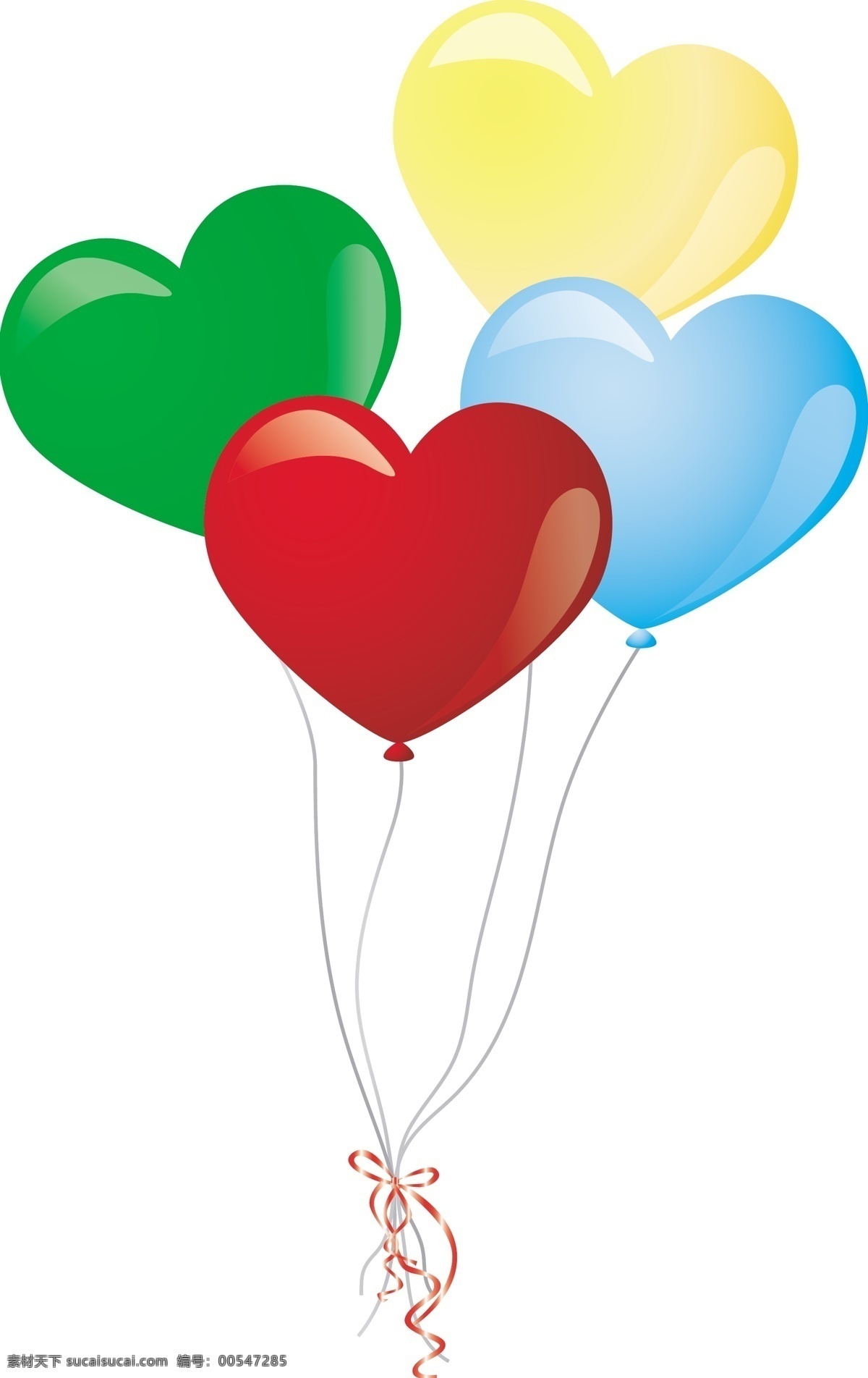 心型气球 心 文化艺术 节日庆祝 矢量图库