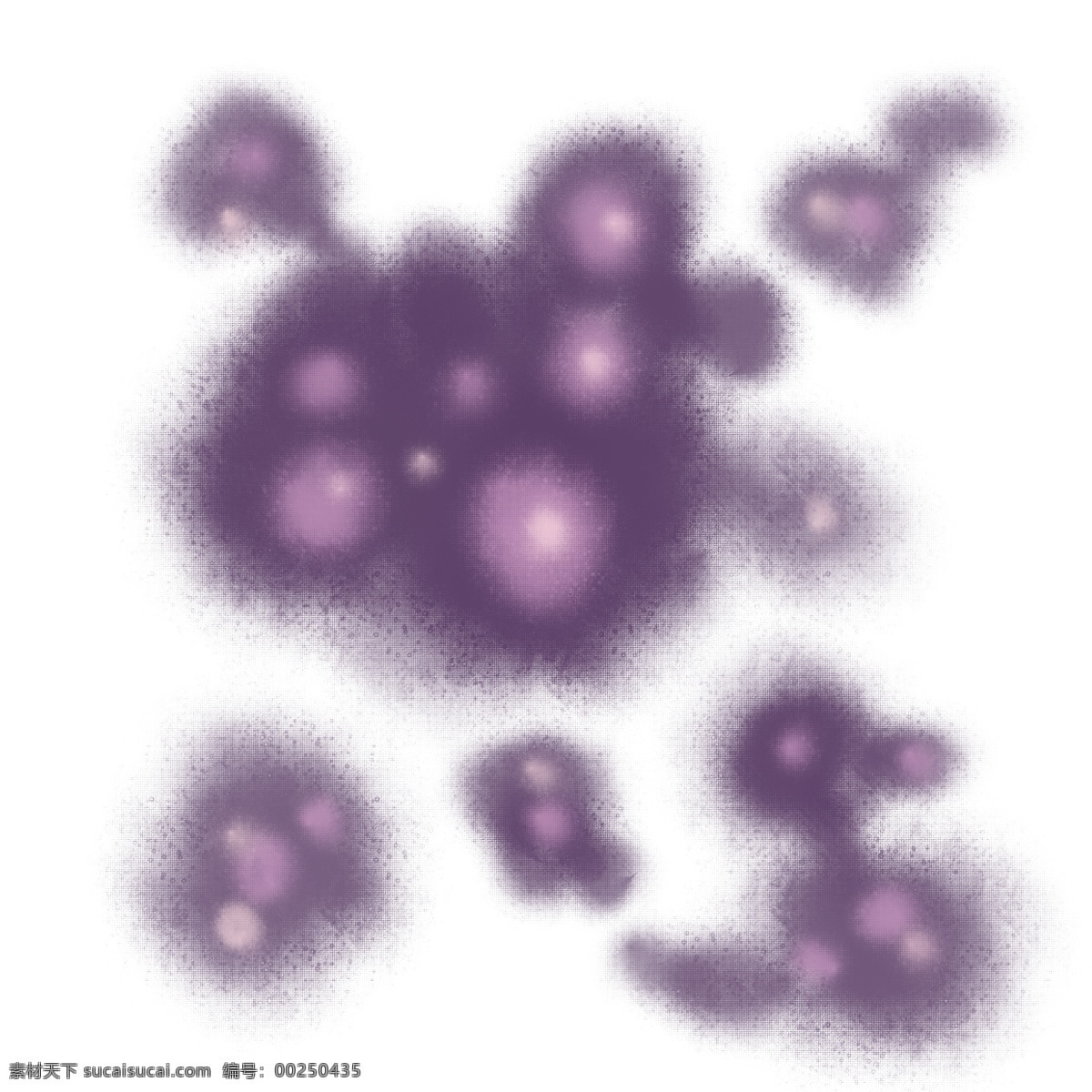 模糊 紫色 细菌 插画 毛球细菌 卡通细菌插画 紫色细菌 模糊的细菌 浅色的斑点 生物细菌插画