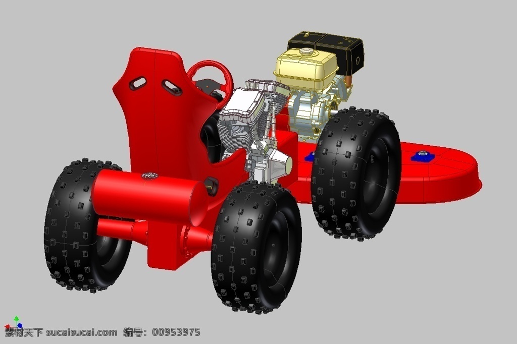 哈利 拖拉机 3d模型素材 其他3d模型