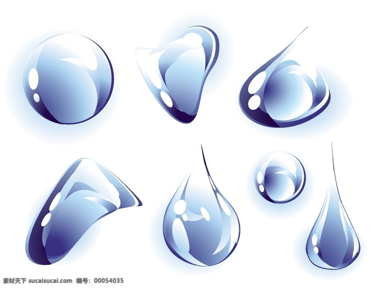 背景 矢量 晶莹剔透 蓝色水珠 清凉 矢量素材 水滴 水滴矢量素材 水珠 水泡 水滴模板下载 psd源文件